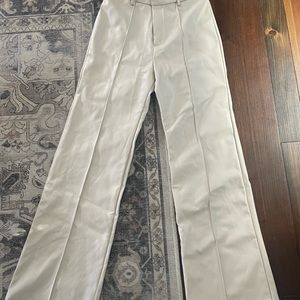Brand new with tags! Because of Alice, wide leg leather trouser  in L!